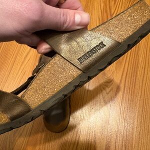 Birkenstock Metallic Brown Sandals